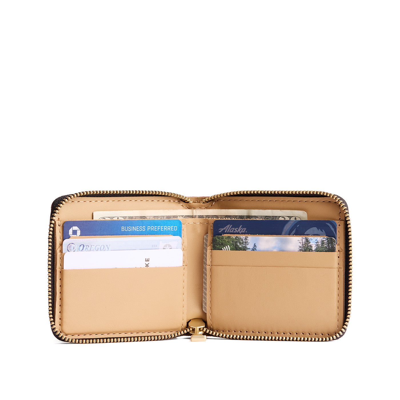 Small Zipper Bifold Wallet - Image 11